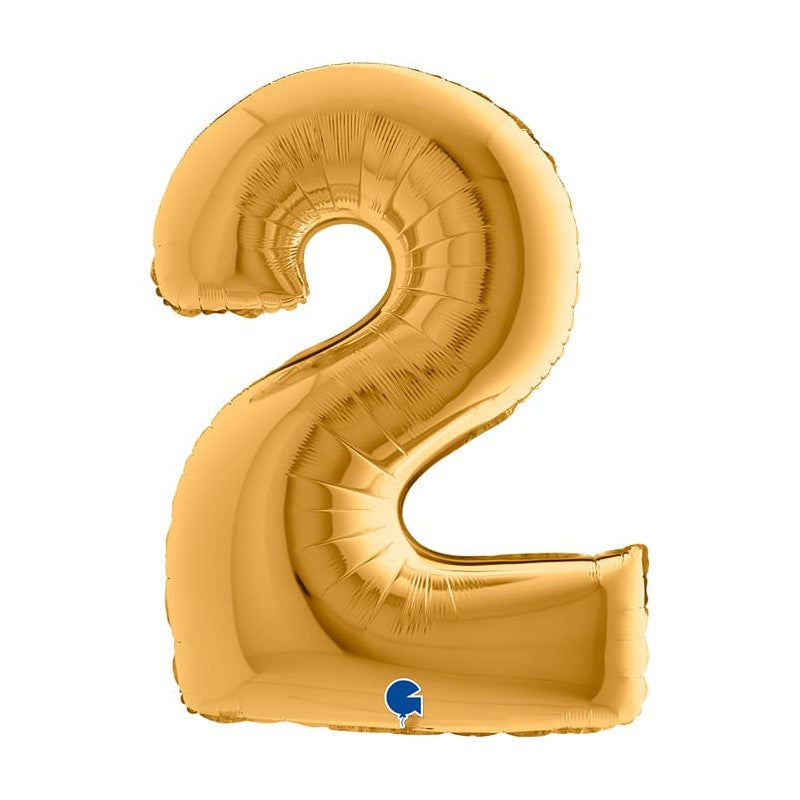 Numeri Oro in Mylar Gonfiato ad elio