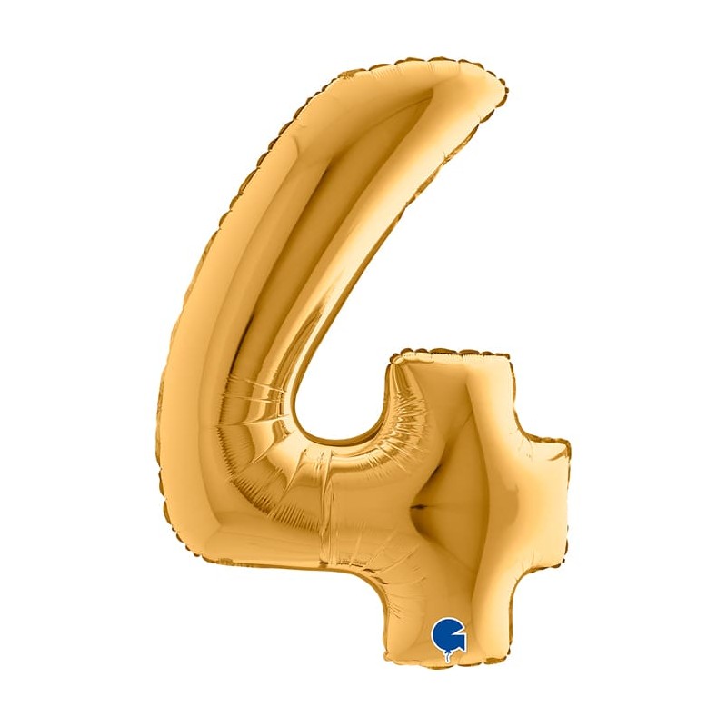 Numeri Oro in Mylar Gonfiato ad elio