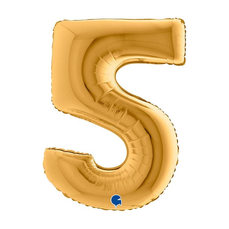 Numeri Oro in Mylar Gonfiato ad elio