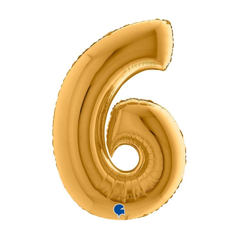 Numeri Oro in Mylar Gonfiato ad elio