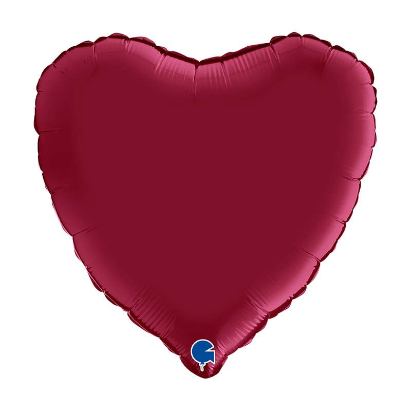 Palloncino Cuore Rosso Satinato 18"