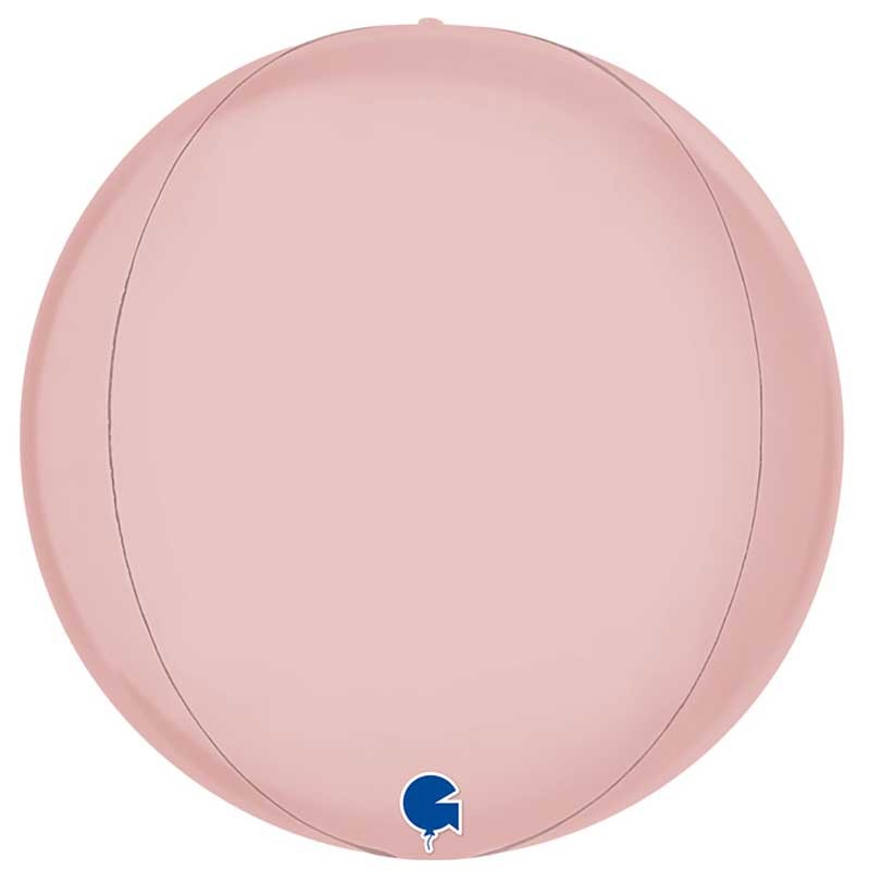 Palloncino Tondo Globe 4D Satinato Rosa 22"