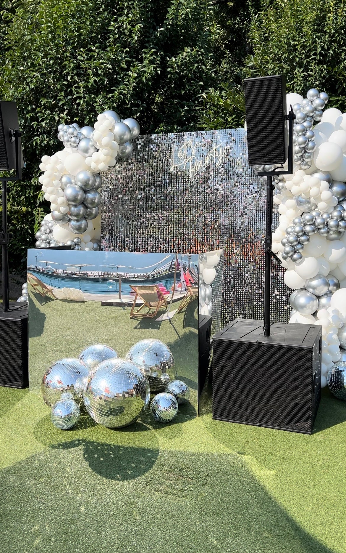 Parete Luccicante Argento