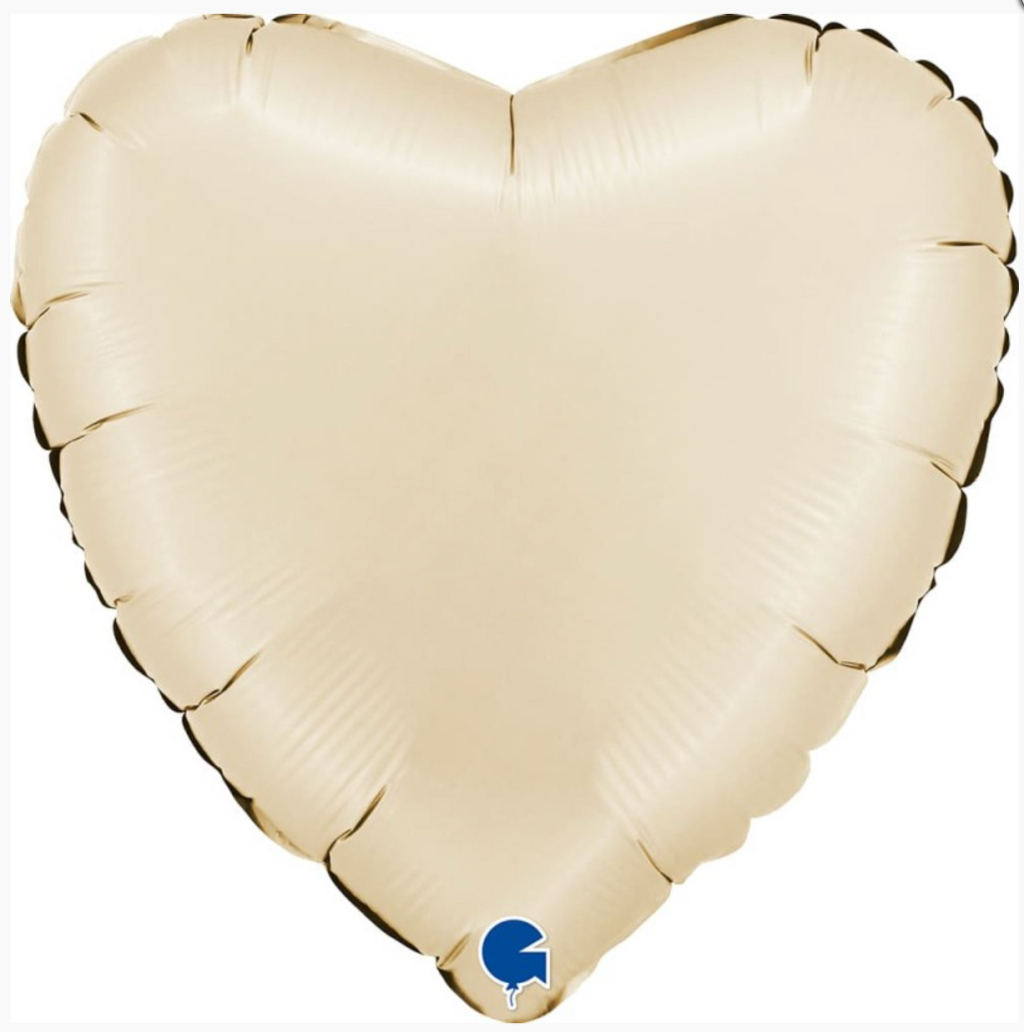 Palloncino Cuore Sabbia Satinato 18"