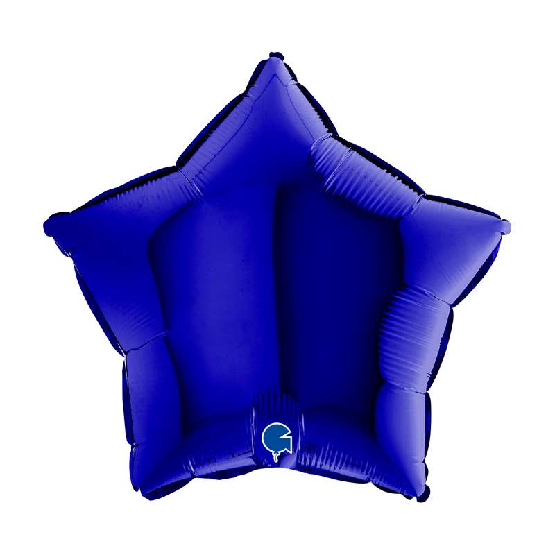 Palloncino Stella Blu Lucido 18"