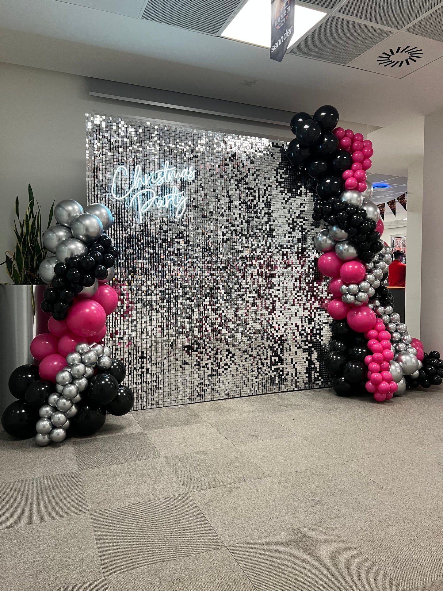 Parete Luccicante Argento