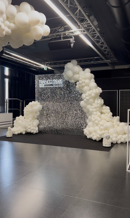 Parete Luccicante Photobooth | Oro, Argento, Nera, Bianca