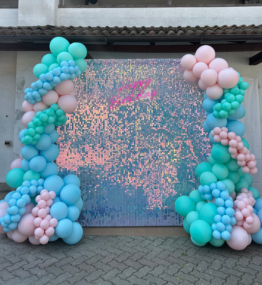 Parete Luccicante Iridescente