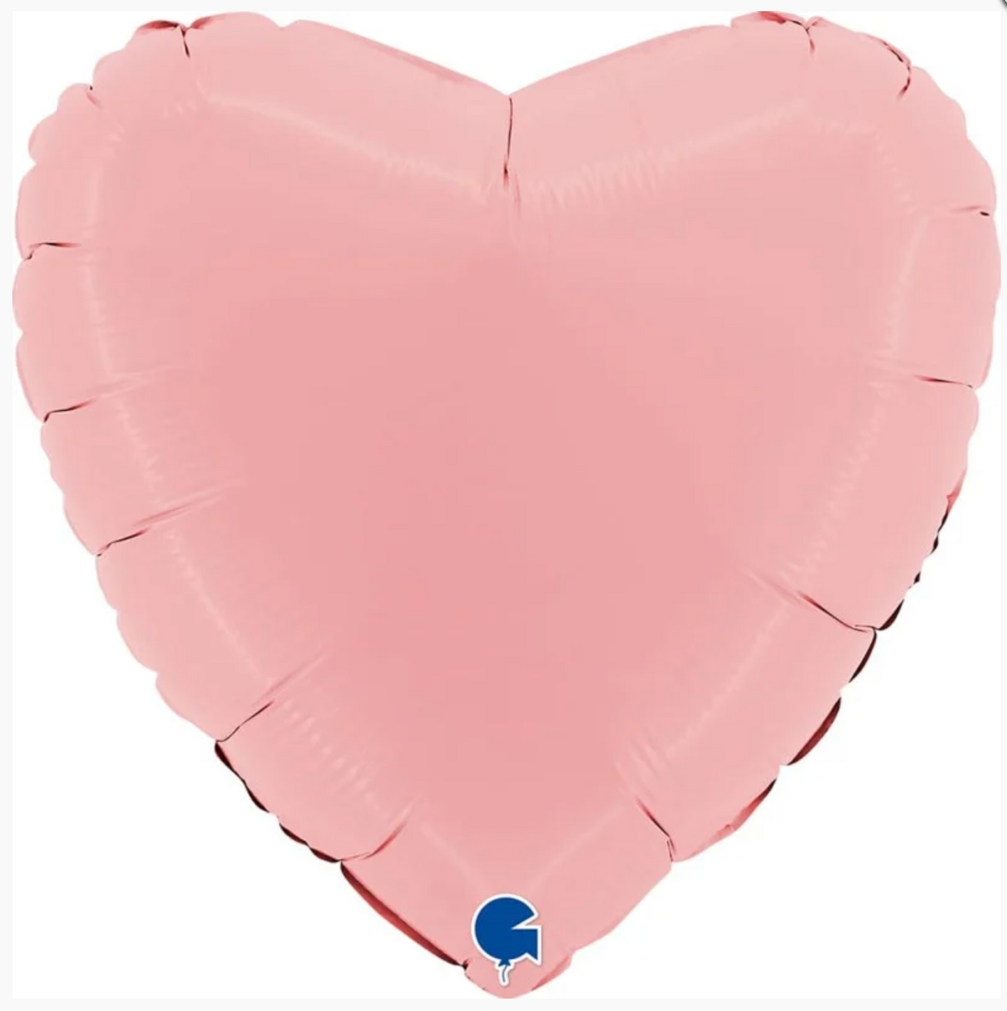 Palloncino Cuore Rosa Satinato 18"